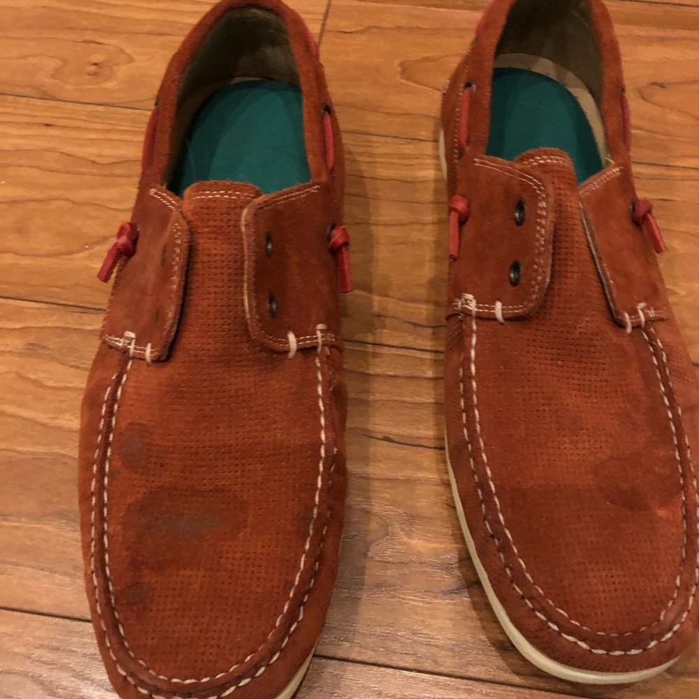 John Varvatos schooner boat shoe